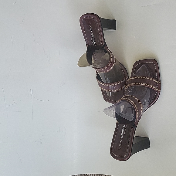 Via Spiga women's sandals shoes brown leather size 10M - Picture 9 of 13